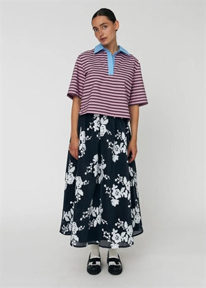 Striped cotton skjorte Purple Stella Nova